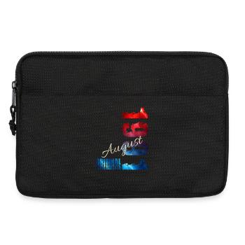 35. Geburtstag Geschenk Original August 1991 - Laptoptasche 13" - Schwarz - Vorne