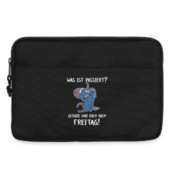 Gerade war doch Freitag – Einhorn Party - Laptoptasche 13" - Schwarz - Vorne