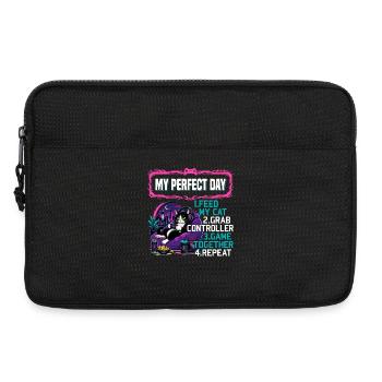 Gamer Gaming Cat Video Game - Laptoptasche 13" - Schwarz - Vorne