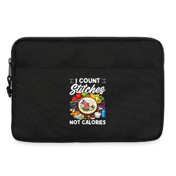 Lustiges Nadelspitzen-bastelhobby - Laptoptasche 13" - Schwarz - Vorne