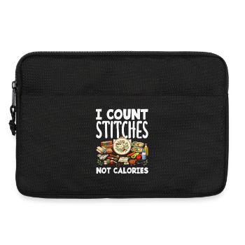 Lustiges Nadelspitzen-bastelhobby - Laptoptasche 13" - Schwarz - Vorne