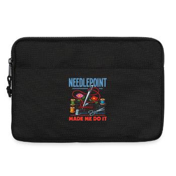 Lustiges Nadelspitzen-bastelhobby - Laptoptasche 13" - Schwarz - Vorne