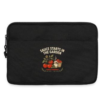 Tomatenfreunde Garten Sauce - Laptoptasche 13" - Schwarz - Vorne
