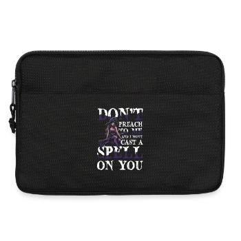  Hexe Halloween DONT PREACH TO ME AND I WONT CAST - Laptoptasche 13" - Schwarz - Vorne