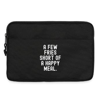Ein paar Pommes zu wenig Happy Meal - Laptoptasche 13" - Schwarz - Vorne