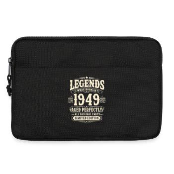 77. Geburtstag Geschenk Mann 1949 Vintage Retro - Laptoptasche 13" - Schwarz - Vorne