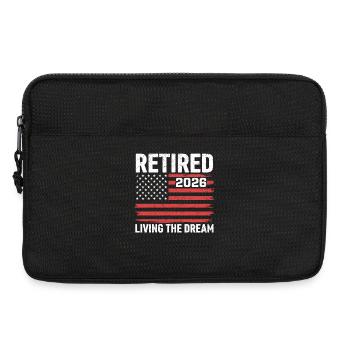 Retired 2026 Living The Dream - Laptoptasche 13" - Schwarz - Vorne