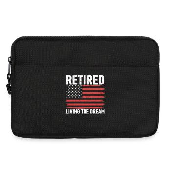 Retired Living The Dream - Laptoptasche 13" - Schwarz - Vorne