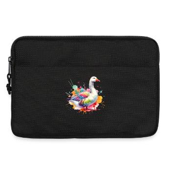 Emdengans Motiv - Laptoptasche 13" - Schwarz - Vorne