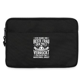 Ich Habe Die Beste Frau Der Welt Aber Sie Ist Ein - Laptoptasche 13" - Schwarz - Vorne