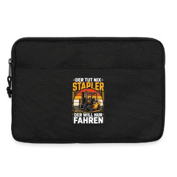  Der Tut Nix Stapler Der Will Nur Fahren - Laptoptasche 13" - Schwarz - Vorne