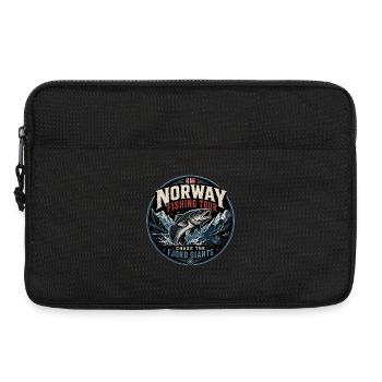 Norwegen Angeln - Laptoptasche 13" - Schwarz - Vorne