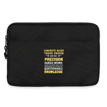 Betonmischer-Lkw-Fahrer Wir machen Präzision Nicht - Laptoptasche 13" - Schwarz - Vorne
