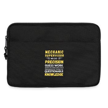 Mechanikerleiter: Wir machen Präzision, keine Raten. - Laptoptasche 13" - Schwarz - Vorne
