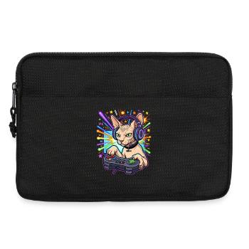Sphynx Cat Gamer - Laptoptasche 13" - Schwarz - Vorne