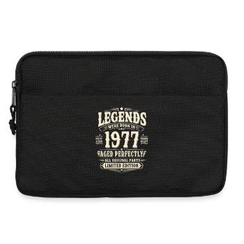 49. Geburtstag Geschenk Mann 1977 Vintage Retro - Laptoptasche 13" - Schwarz - Vorne