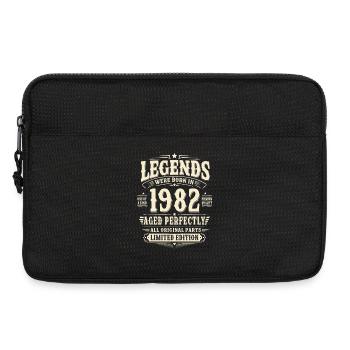 44. Geburtstag Geschenk Mann 1982 Vintage Retro - Laptoptasche 13" - Schwarz - Vorne