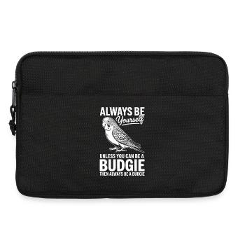 Wellensittich Sprüche Witz Wellensittich Geschenk  - Laptoptasche 13" - Schwarz - Vorne