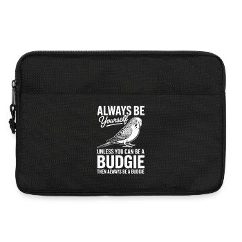 Wellensittich Sprüche Witz Wellensittich Geschenk  - Laptoptasche 13" - Schwarz - Vorne