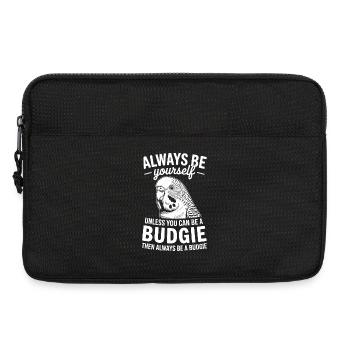 Wellensittich Sprüche Witz Wellensittich Geschenk  - Laptoptasche 13" - Schwarz - Vorne