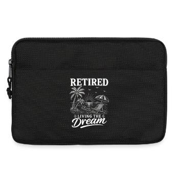 Retired Living The Dream - Laptoptasche 13" - Schwarz - Vorne