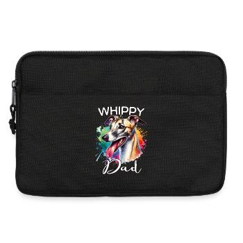 Windhund Papa - Laptoptasche 13" - Schwarz - Vorne