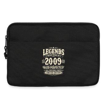 17. Geburtstag Geschenk Mann 2009 Vintage Retro - Laptoptasche 13" - Schwarz - Vorne