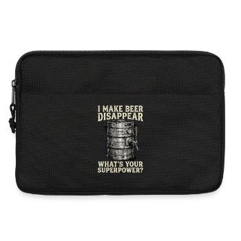 I Make Beer Disappear Craft Beer - Laptoptasche 13" - Schwarz - Vorne