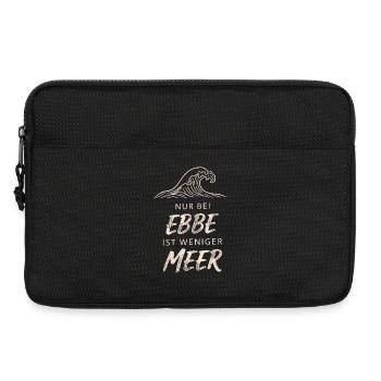 Only At Low Tide Is There Less Sea - Laptoptasche 13" - Schwarz - Vorne