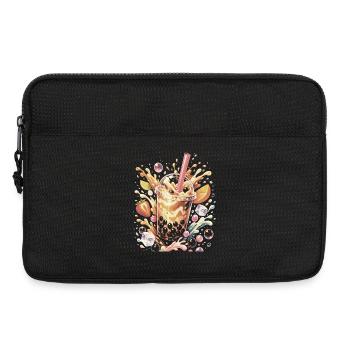 Bubble Tea Perles Tapioca Splash Art - Sacoche pour ordinateur portable 13 pouces - noir - Devant