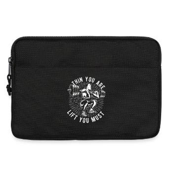 Powerlifting Bodybuilder Lift You Must Gym Gift - Laptoptasche 13" - Schwarz - Vorne