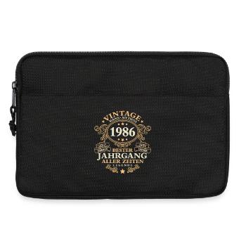 Vintage 1986 Jahrgang Mann 40. Geburtstag - Laptoptasche 13" - Schwarz - Vorne