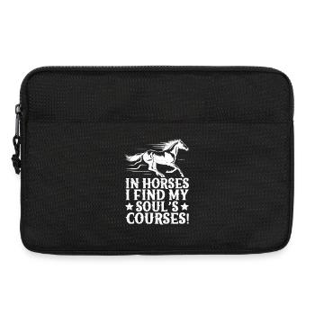 Hobby Horse Rider I Find My Soul´s English Riding - Laptoptasche 13" - Schwarz - Vorne
