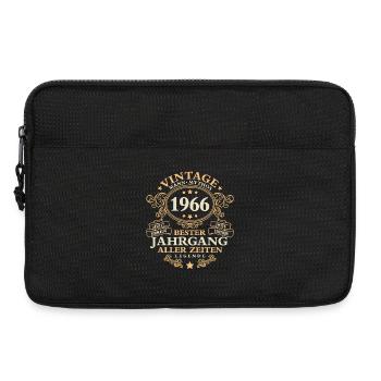 Vintage 1966 Jahrgang Mann 60. Geburtstag - Laptoptasche 13" - Schwarz - Vorne