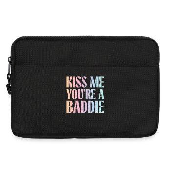 Küss mich du Baddie. - Laptoptasche 13" - Schwarz - Vorne