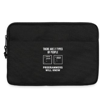 Programmierer Zwei Arten Menschen - Laptoptasche 13" - Schwarz - Vorne