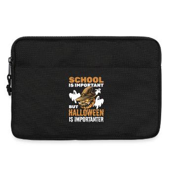 School is important but Halloween is importanter - - Laptoptasche 13" - Schwarz - Vorne