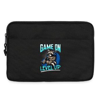 Gamer Gaming Raccoon Video Game - Laptoptasche 13" - Schwarz - Vorne