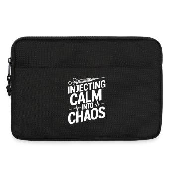 Anesthesiologist Calm Into Chaos Anesthesia - Laptoptasche 13" - Schwarz - Vorne