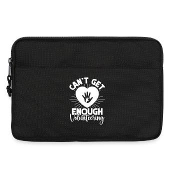 Social Worker Quote Can´t Get Enough Social - Laptoptasche 13" - Schwarz - Vorne