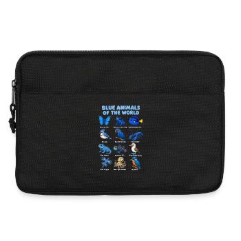  Blaue Tiere Der Welt Tierreich-tafel - Laptoptasche 13" - Schwarz - Vorne