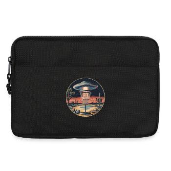 Disc Golf Starter UFO Korb Retro Vintage Wüste Ste - Laptoptasche 13" - Schwarz - Vorne