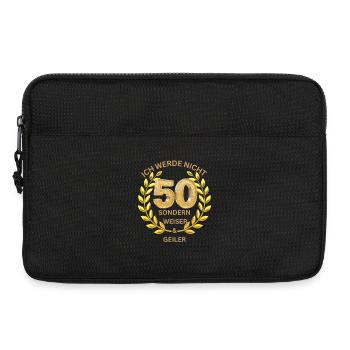 Ich werde nicht 50 sondern weiser und geiler - Laptoptasche 13" - Schwarz - Vorne