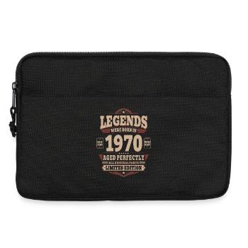 Cadeau d’anniversaire 56 Mari Vintage rétro des années 1970 - Sacoche pour ordinateur portable 13 pouces - noir - Devant