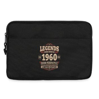 66. Geburtstag Geschenk Mann 1960 Vintage Retro - Laptoptasche 13" - Schwarz - Vorne