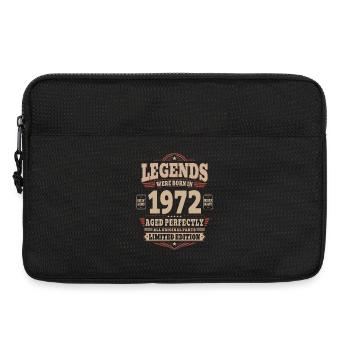 54. Geburtstag Geschenk Mann 1972 Vintage Retro - Laptoptasche 13" - Schwarz - Vorne