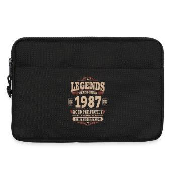 Cadeau pour 39 ans Mari 1987 Vintage Rétro - Sacoche pour ordinateur portable 13 pouces - noir - Devant