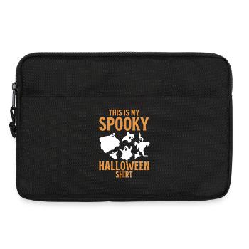 Voici mon t-shirt d’Halloween effrayant Drôle d’Halloween - Sacoche pour ordinateur portable 13 pouces - noir - Devant
