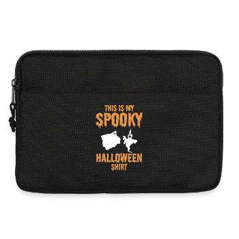 Voici mon t-shirt d’Halloween effrayant Drôle d’Halloween - Sacoche pour ordinateur portable 13 pouces - noir - Devant