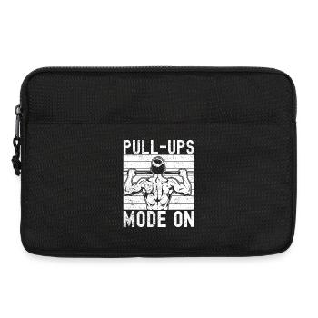 Gym Junkies Pull-Ups Mode On Calisthenics Fitness - Laptoptasche 13" - Schwarz - Vorne